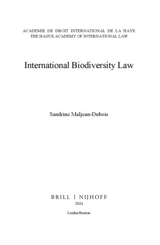 International Biodiversity Law