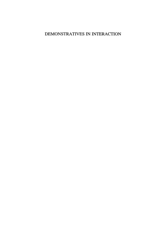Demonstratives in Interaction: The emergence of a definite article in Finnish