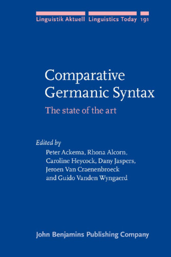 Comparative Germanic Syntax: The state of the art