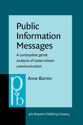 Public Information Messages: A Contrastive Genre Analysis of State-Citizen Communication