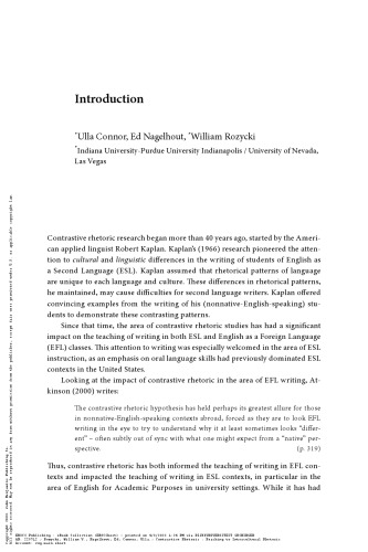 Contrastive Rhetoric Reaching to intercultural rhetoric