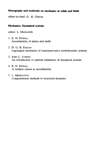 Computational Methods in Structural Dynamics
