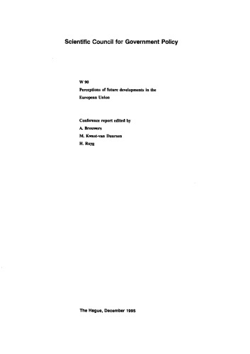 Perceptions of future developments in the European Union: conference report