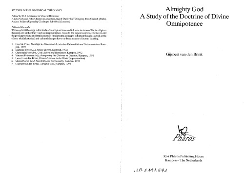 Almighty God: A Study of the Doctrine of Divine Omnipotence