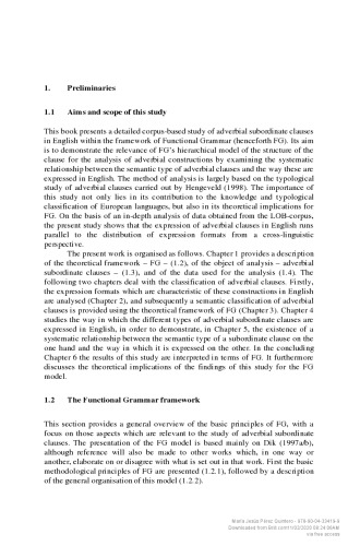 Adverbial Subordination in English: A Functional Approach