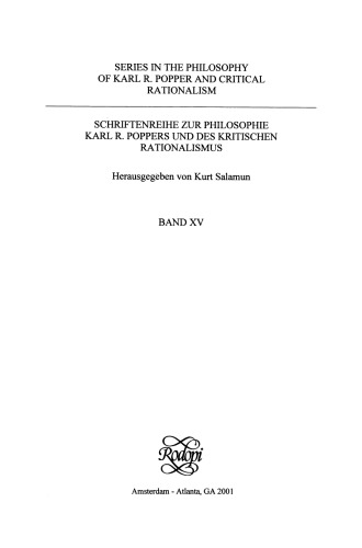 The Republic of Science: the Emergence of Popper's Social View of Science