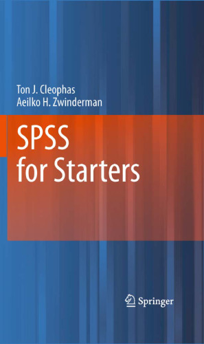 SPSS for Starters: SPSS for Starters