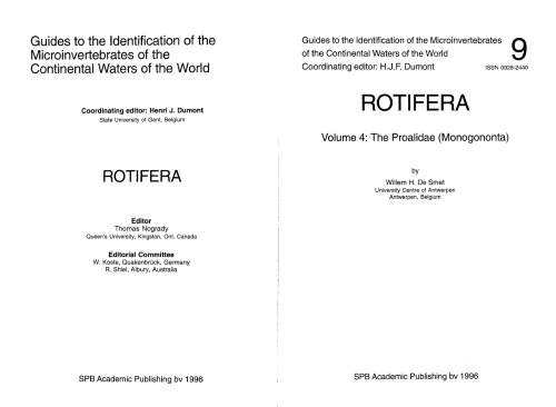 Rotifera / 4 : the proalidae (Monogononta)