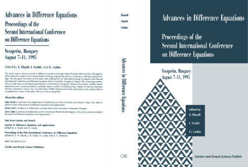 Advances in Difference Equations: Proceedings of the Second International Conference on Difference Equations
