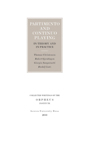Partimento and Continuo Playing in Theory and in Practice