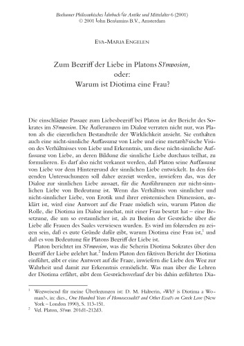 Bochumer Philosophisches Jahrbuch Fur Antike Und Mittelalter, 2001