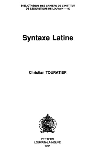 Syntaxe latine