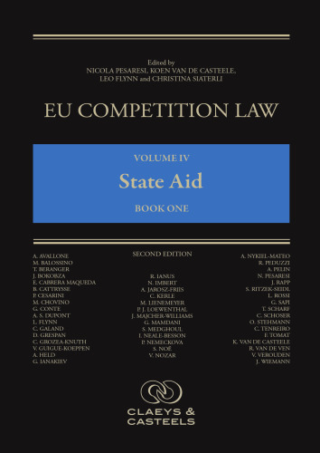 EU Competition Law Volume IV: State Aid (EU Competition Law series, 4)