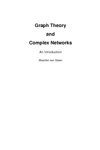 Graph theory and complex networks : an introduction