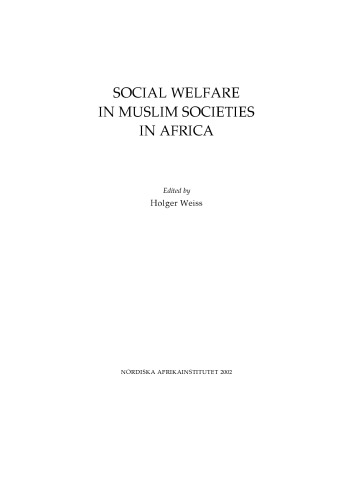 Social Welfare in Muslim Societies in Africa
