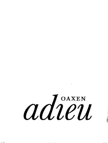 Oaxen adieu
