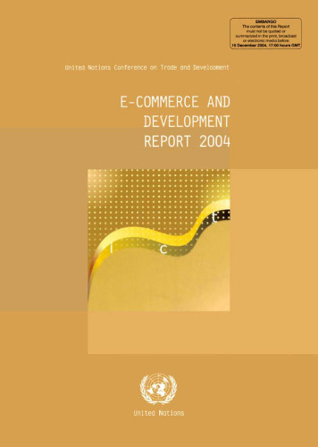 E-Commerce and Development Report 2004