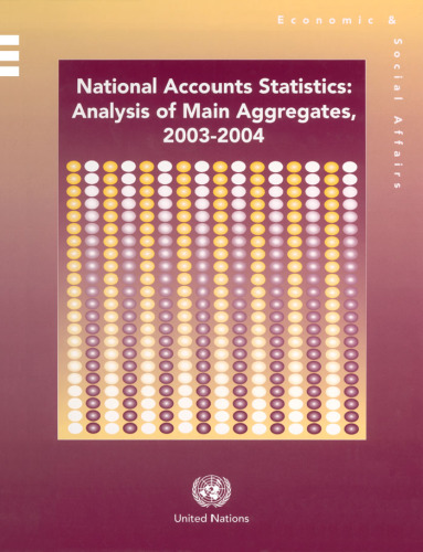National Accounts Statistics, 2003-2004: Analysis of Main Aggregates