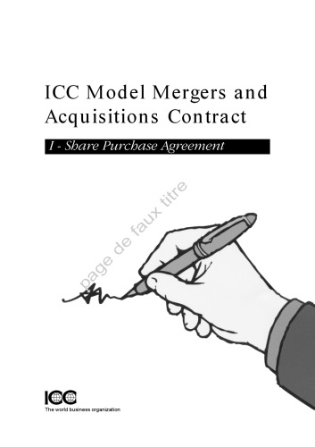 ICC Model Mergers & Acquisitions Contract