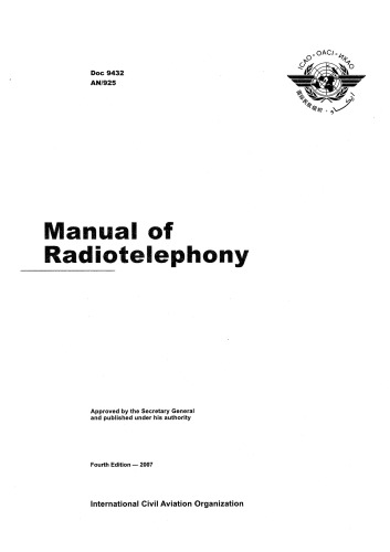 ICAO DOC. 9432 Manual of Radiotelephony