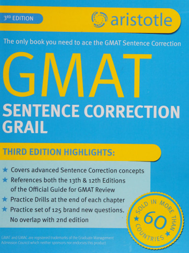 GMAT Sentence Correction Grail: 3rd Edition