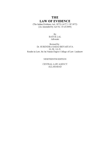 The Law of EVIDENCE