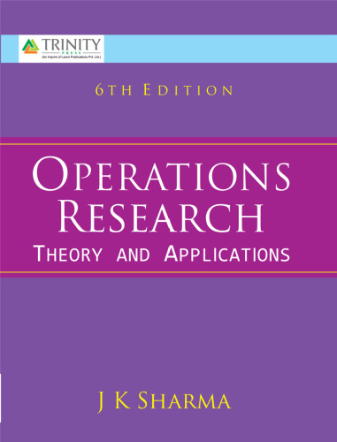 Operations Research: Theory and Applications