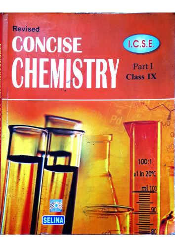 Selina Concise Chemistry for class 9 icse examination