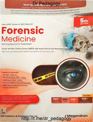 Forensic Medicine: Nothing Beyond for PGMEE