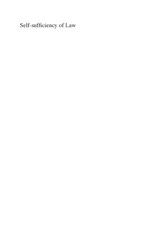Self-sufficiency of Law: A Critical-institutional Theory of Social Order