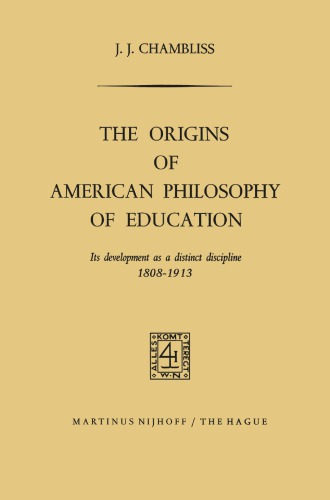 The Origins of American Philosophy of Education