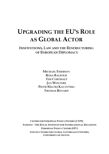 Upgrading the EU's Role as Global Actor