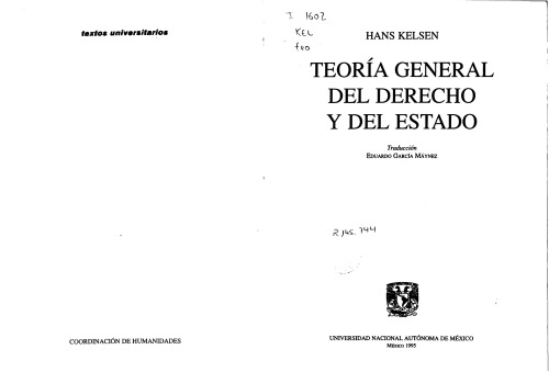 Teoria General del Derecho y del Estado