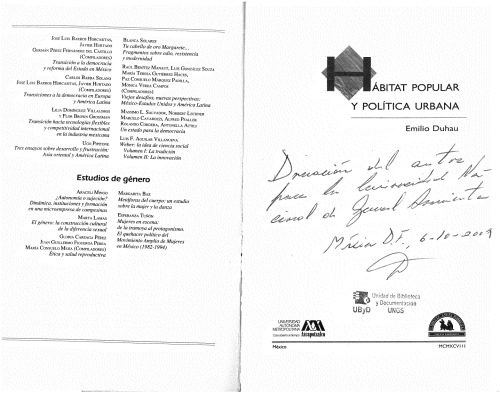 Hábitat popular y politica urbana