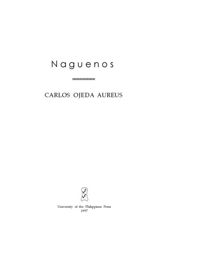 Naguenos (Philippine writers series)