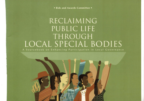 Reclaiming Public Life through Local Special Bodies. A Sourcebook on Enhancing Participation in Local Governance. Bids and Awards Committee