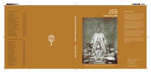 Journal of the Siam Society; 92