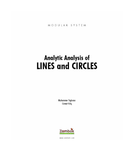 Analytic Analysis of Lines and Circles (Zambak)