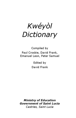 Kweýol̀ dictionary