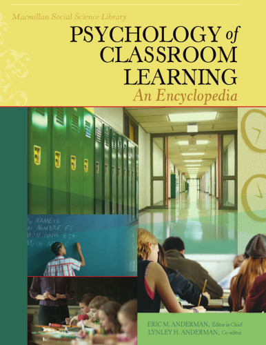 Psychology of classroom learning : an encyclopedia