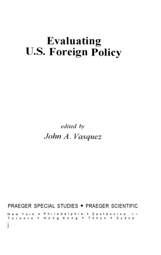 Evaluating US foreign policy
