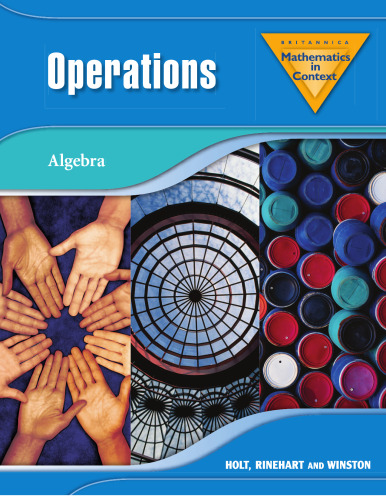 Mathematics in Context: Operations: Algebra