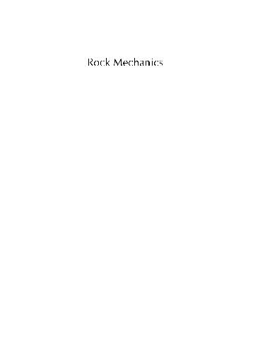 Rock Mechanics for underground mining