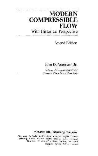 Modern Compressible Flow: With Historical Perspective