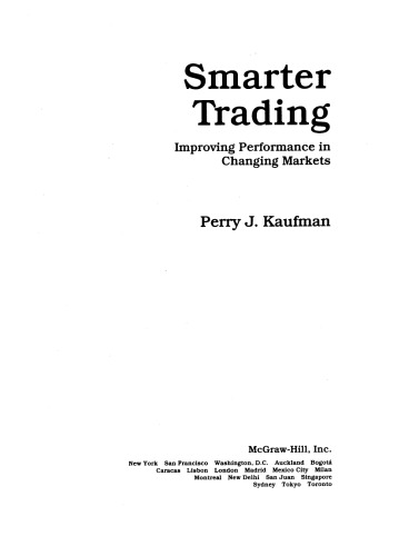 Smarter trading: improving performance in changing markets