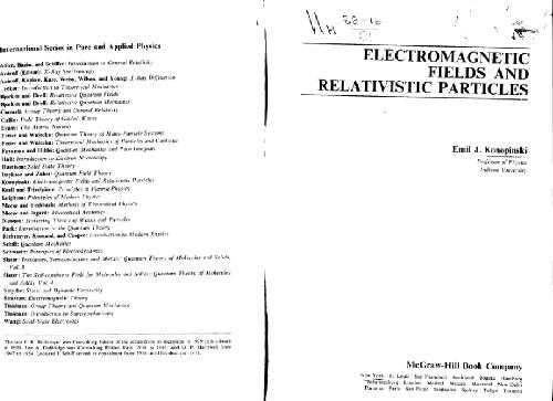 Electromagnetic fields and relativistic particles