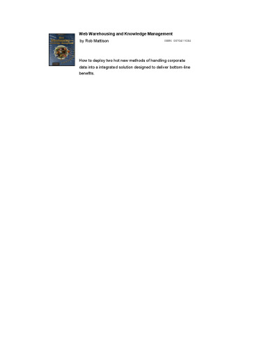 Web Warehousing and Knowledge Management ()