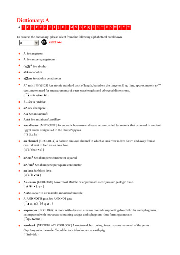 McGraw-Hill Dictionary of Scientific and Technical Terms