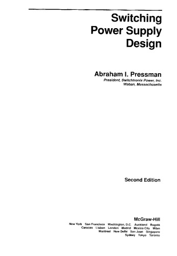 Switching Power Supply Design