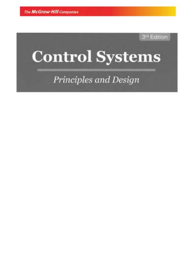 Control Systems: Principles and Design